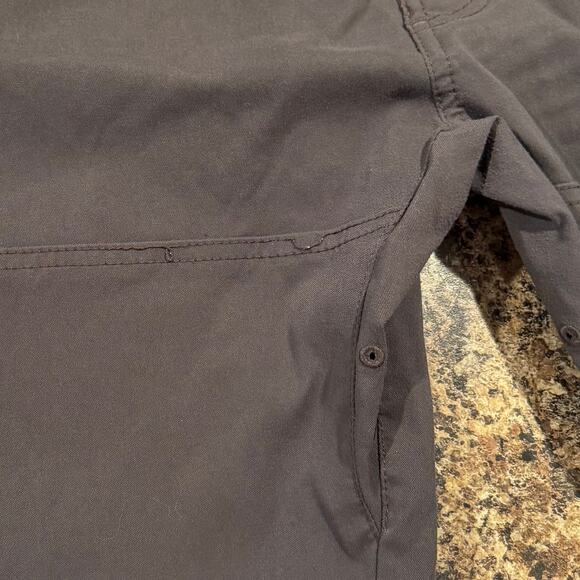 Prana Pants Zion Straight Cargo Convertible Outdoor Hiking Gorpcore Gray 36x32 - Picture 6 of 7